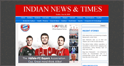 Desktop Screenshot of indiannewsandtimes.com