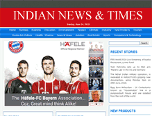 Tablet Screenshot of indiannewsandtimes.com